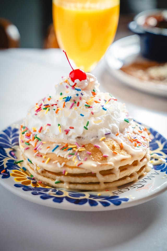 Birthday Pancakes.